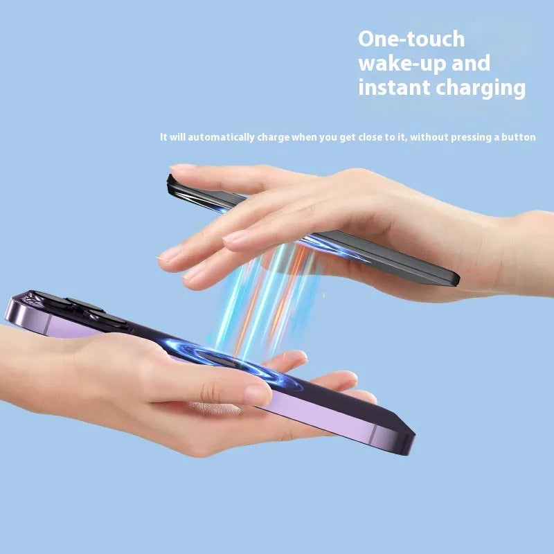 Ultra-thin Magnetic Wireless Power Bank Mini Portable .