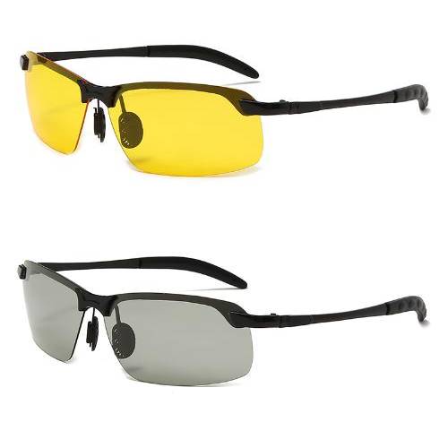 Polarized Night Vision Driving Sun Glasses,  Day and Night Vision Driver's Eyewear Photochromic Sun glasses.