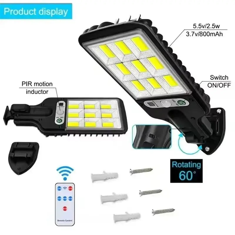 Outdoor Garden Solar Wall Lights – Waterproof LED Solar Powered Lamps for Fence, Patio, Yard & Pathway Lighting with Automatic Dusk to Dawn Sensor