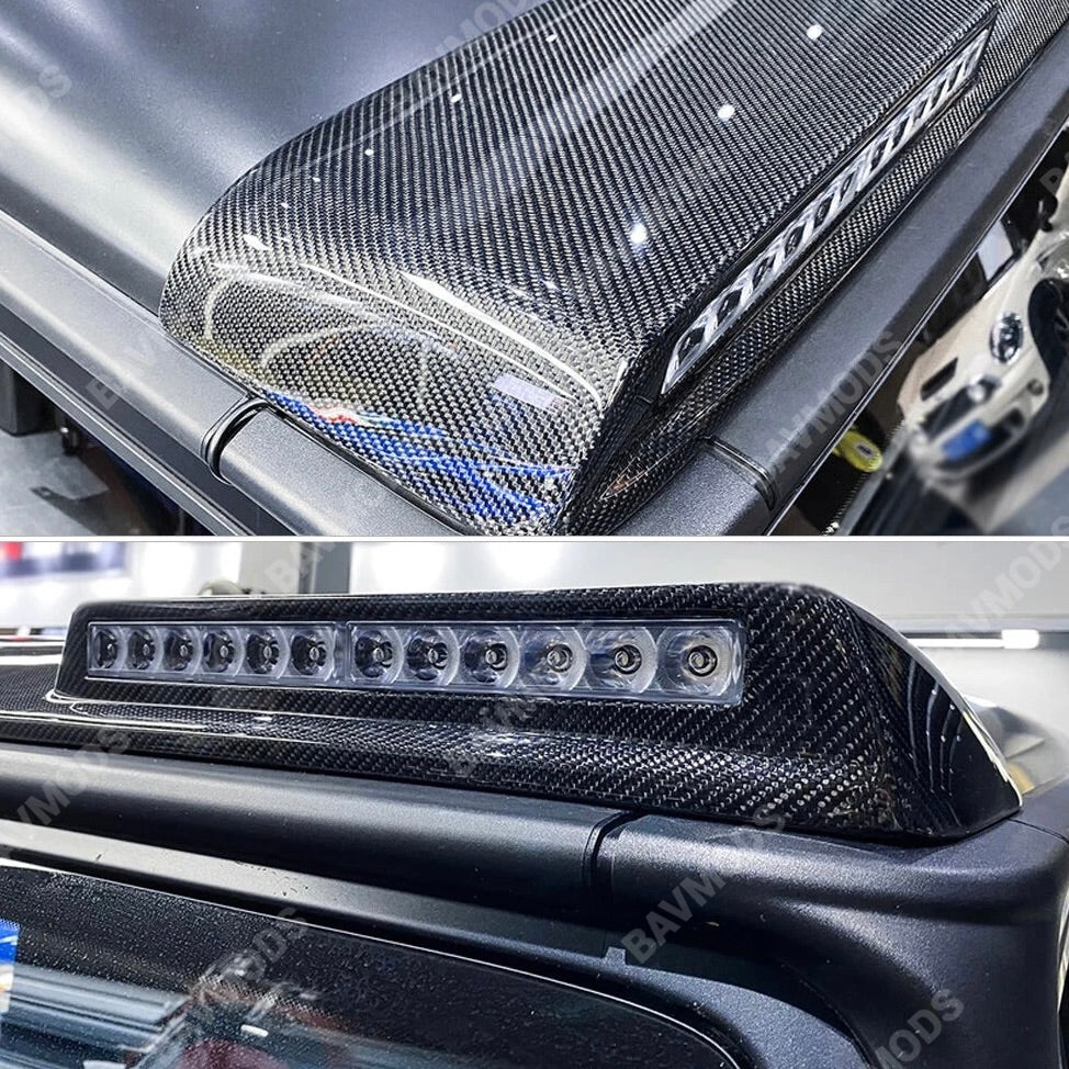 Mercedes-Benz G-Class W463 G-Wagon LED DRL Rear Roof Spoiler – Bold Off-Road Style Illuminated Roof Upgrade (2004–2018)