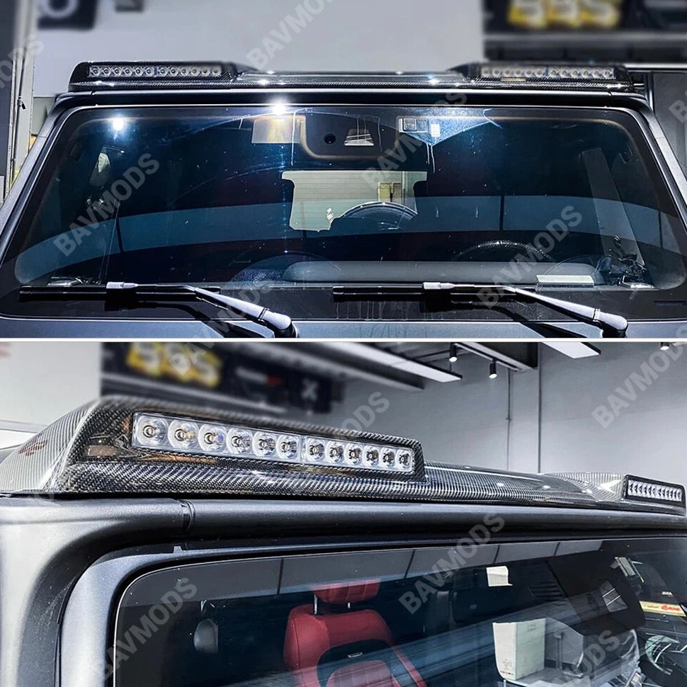 Mercedes-Benz G-Class W463 G-Wagon LED DRL Rear Roof Spoiler – Bold Off-Road Style Illuminated Roof Upgrade (2004–2018)