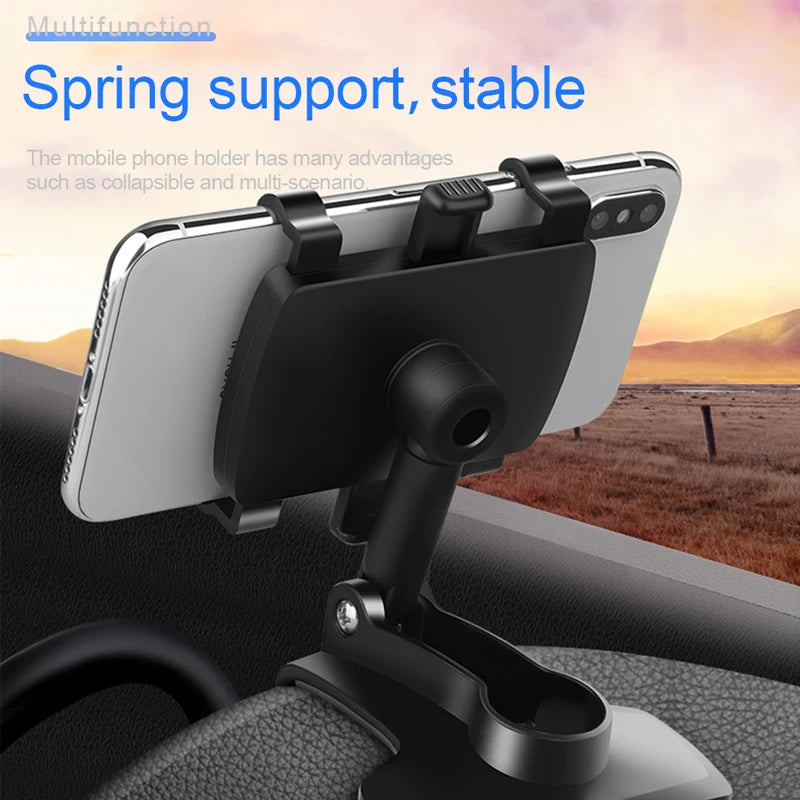 DashGrip Universal Car Phone Holder – 360° Adjustable Dashboard Phone Mount for Hands-Free Navigation & Safe Driving Experience.