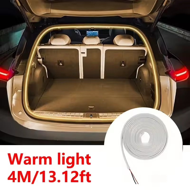 Smart Motion Sensor LED Car Trunk Light Strip – Automatic Ambient Interior Lighting with Easy Installation for Modern Car Upgrade
