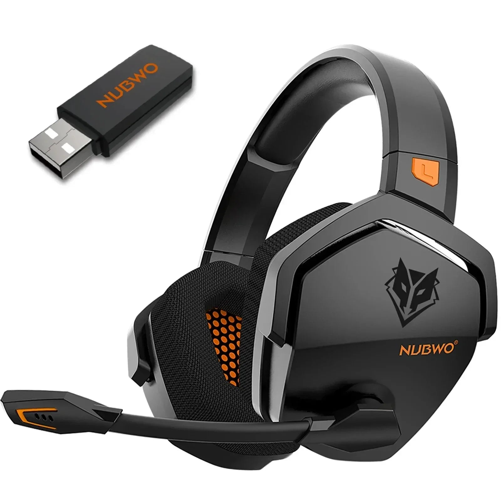 NUBWO G06 Wireless Gaming Headset 2.4GHz Bluetooth 5.3 with Mic 50mm Drivers