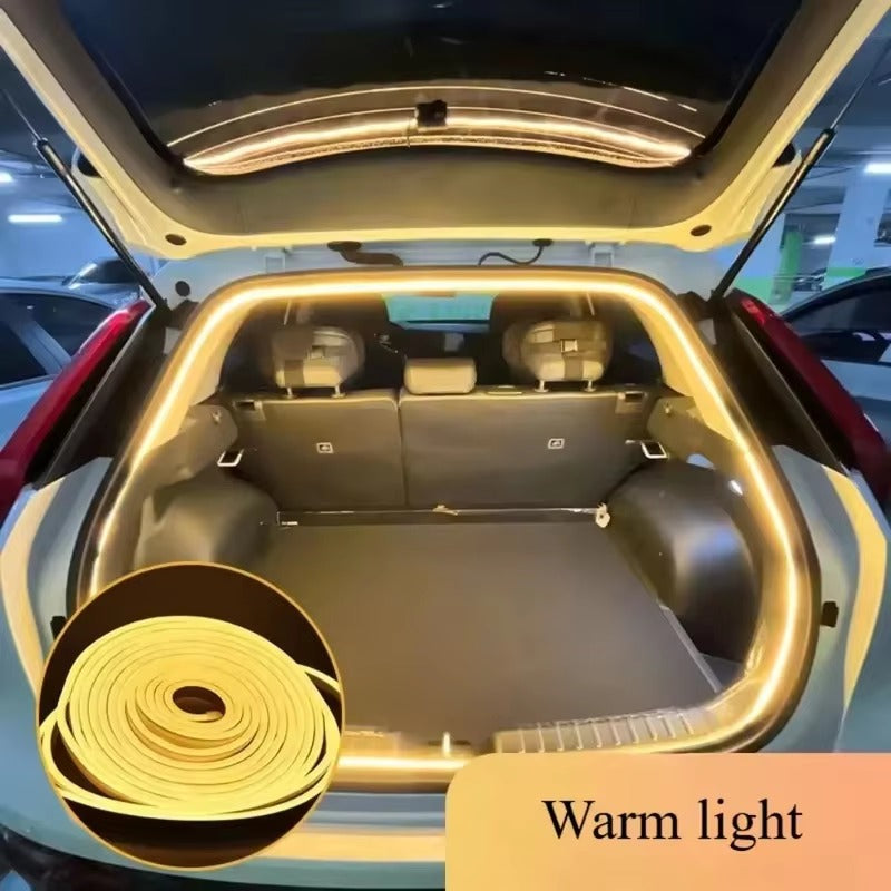 Smart Motion Sensor LED Car Trunk Light Strip – Automatic Ambient Interior Lighting with Easy Installation for Modern Car Upgrade