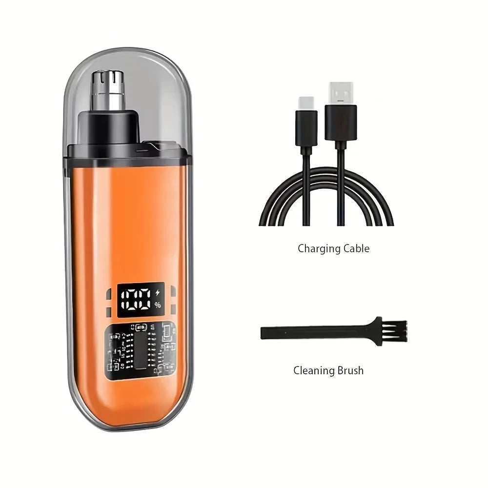 USB Rechargeable Nose Hair Trimmer(Precision Grooming for Nose, Ears, Eyebrows &amp; Facial Hair)