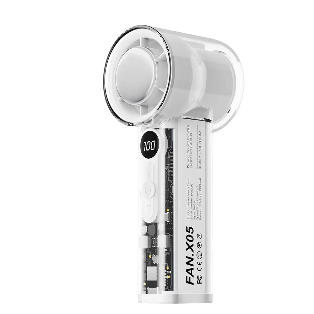 CoolBreeze™ Ultra Portable Foldable Mini Fan ❄️ – USB Rechargeable, Powerful Airflow & Travel-Friendly Cooling.