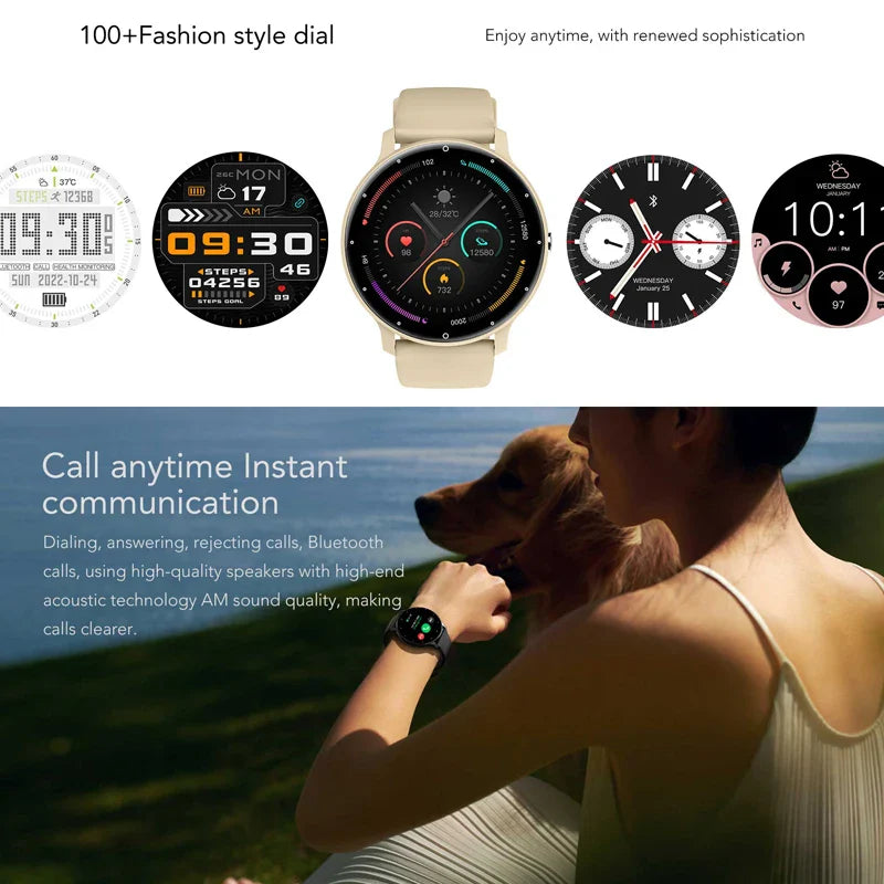 ZL02C Smart Watch for Men - Sports Fitness Tracker Bluetooth Call