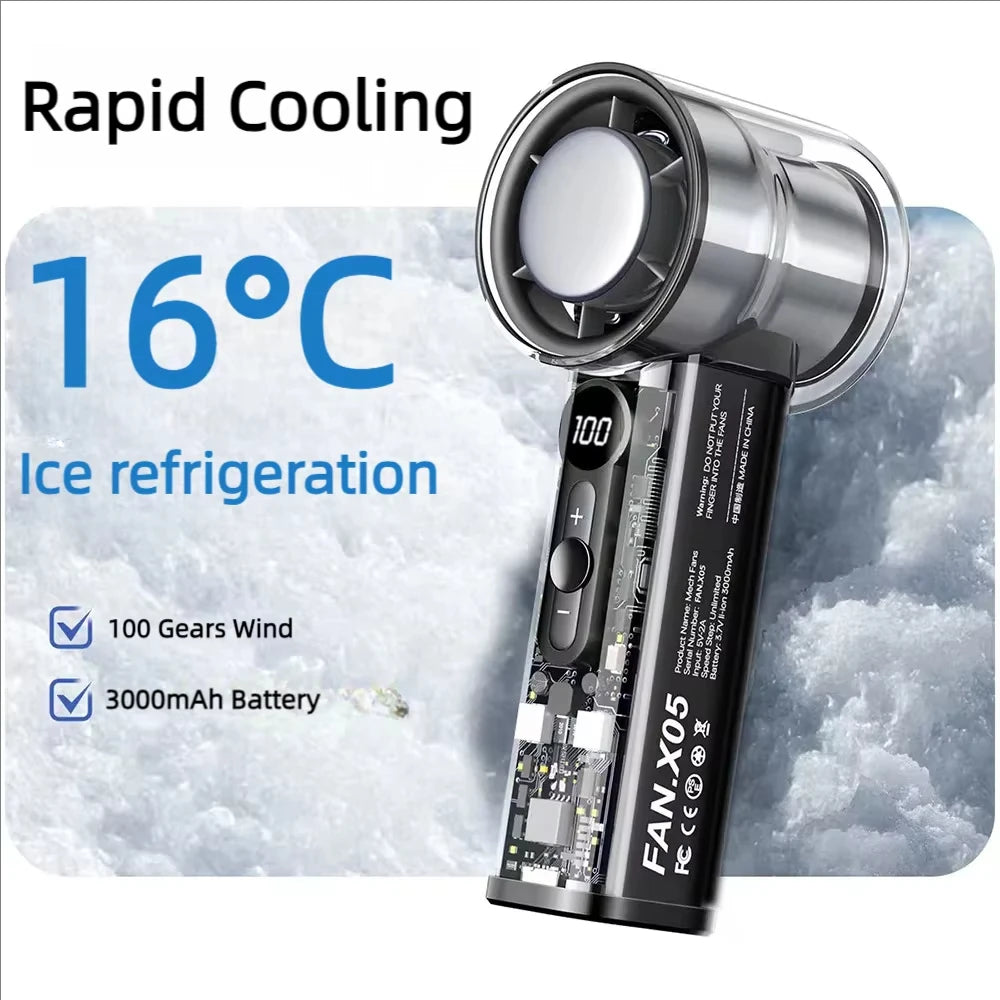 CoolBreeze™ Ultra Portable Foldable Mini Fan ❄️ – USB Rechargeable, Powerful Airflow & Travel-Friendly Cooling.