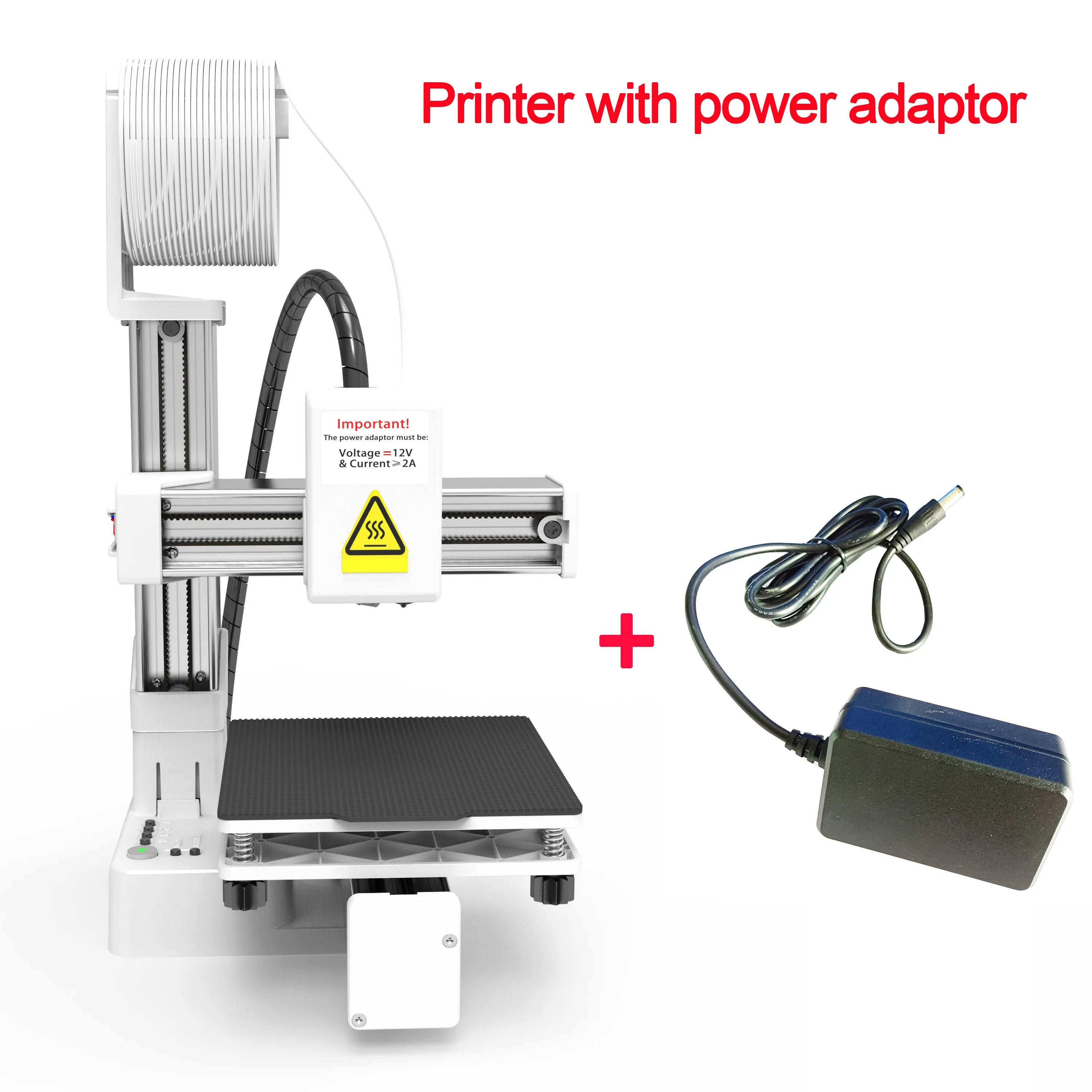 Beginner Friendly 3D Printer Machine – Supports PLA & TPU 1.75mm Filament, Easy Setup, Comes with Power Adapter for Home & Education Use