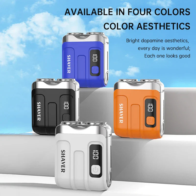 Mini Electric Rechargeable Smart Shaver – Compact Portable Cordless Razor for Beard, Mustache & Travel Use