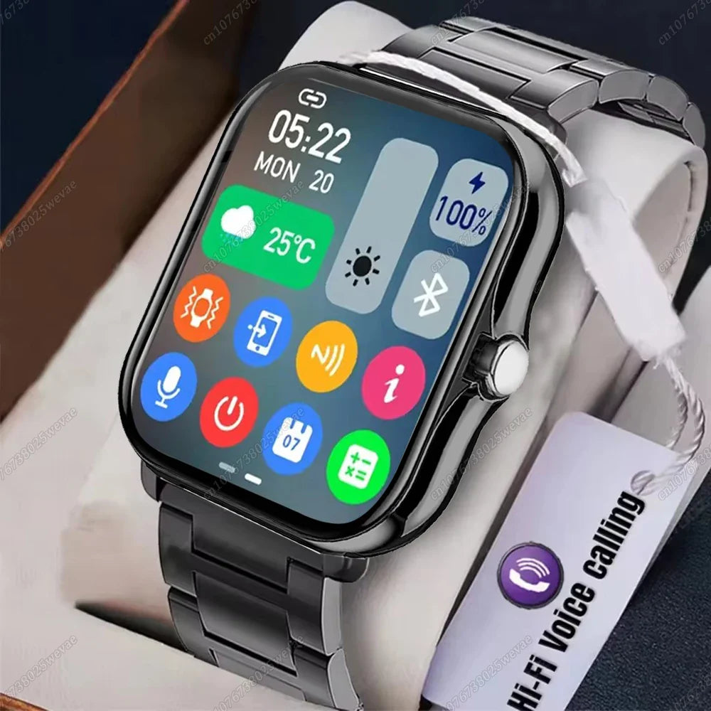 New Smart Watch 2.01 Inch HD Display Answer Make Call Message Preview Sport Modes smartwatch DIY Dial Weather Forecast Men Women