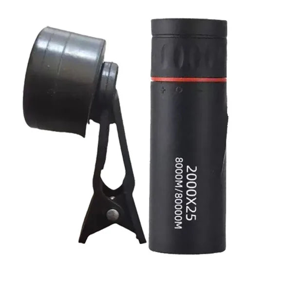 TacticalEdge 2000x25 HD Compact Monocular Telescope – High-Power Portable Scope for Travel, Hiking & Outdoor Exploration