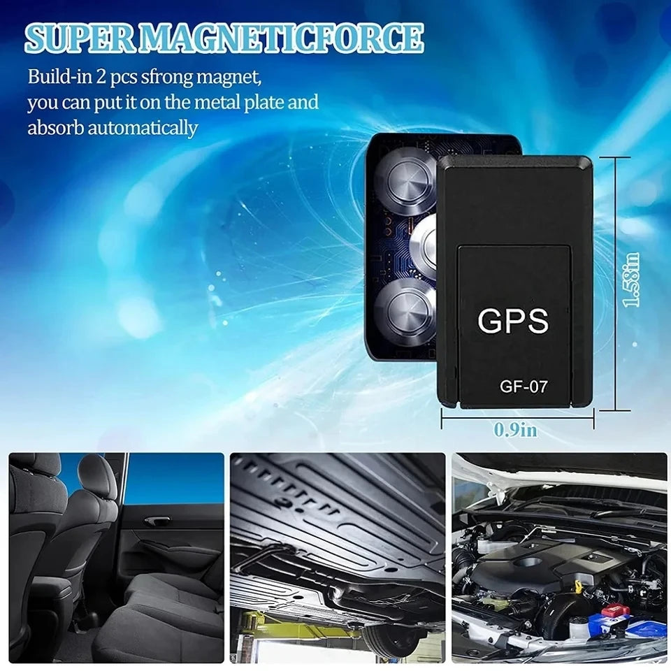 Magnetic Mini Car GPS Tracker – Real-Time Location Tracking Device with Anti-Lost Alarm, Rechargeable Battery & Compact Hidden Designor