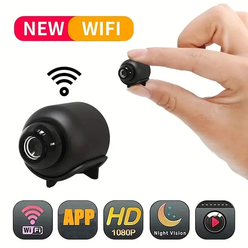 Smart Wireless Mini Camera – HD Portable WiFi Security Camera with Night Vision, Motion Detection & Remote Viewing