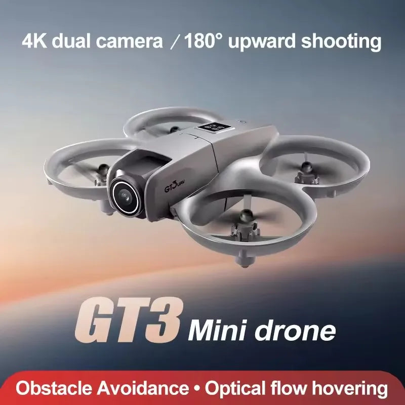 GT3 Drone 8K HD Dual Cameras 180° FPV 5G WIFI Brushless Motors Intelligence Obstacle Avoidance Foldable Quadcopters.