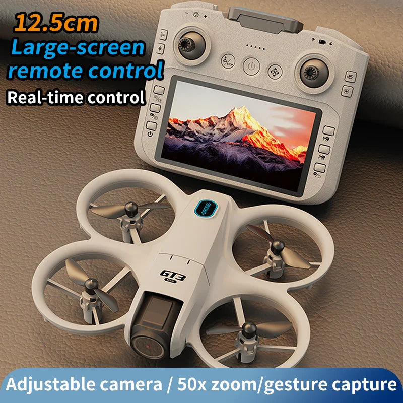 Drone 8K HD 4.3" Remote Control Headless Mode Helicopter 360° Flip Quadcopter Toys Mini Drone Fors Kid Toy Gifts