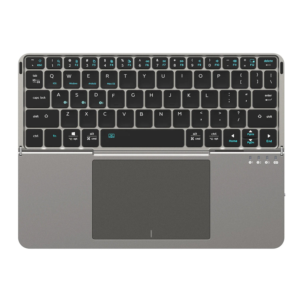 TouchFold Wireless Keyboard for iPad, Mobile & Laptop(Built-in Touchpad Control)