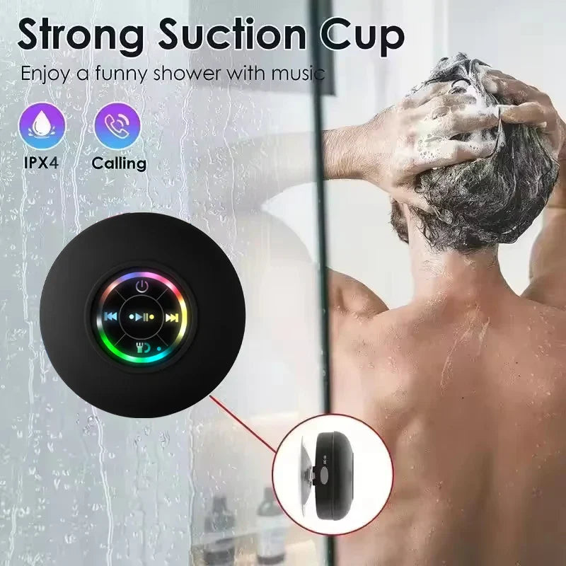 AquaBeat Portable LED Bluetooth Speaker – Wireless Music Speaker with RGB Lighting, Deep Bass & Stylish Modern Design