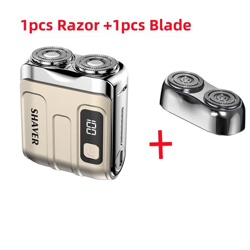 Mini Electric Rechargeable Smart Shaver – Compact Portable Cordless Razor for Beard, Mustache & Travel Use