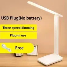 Single-Color Bedside Lamp, Reading Light, Contemporary Lamp, Usb-Powered, Brightness Adjustable, Ideal for Students And Night Readers