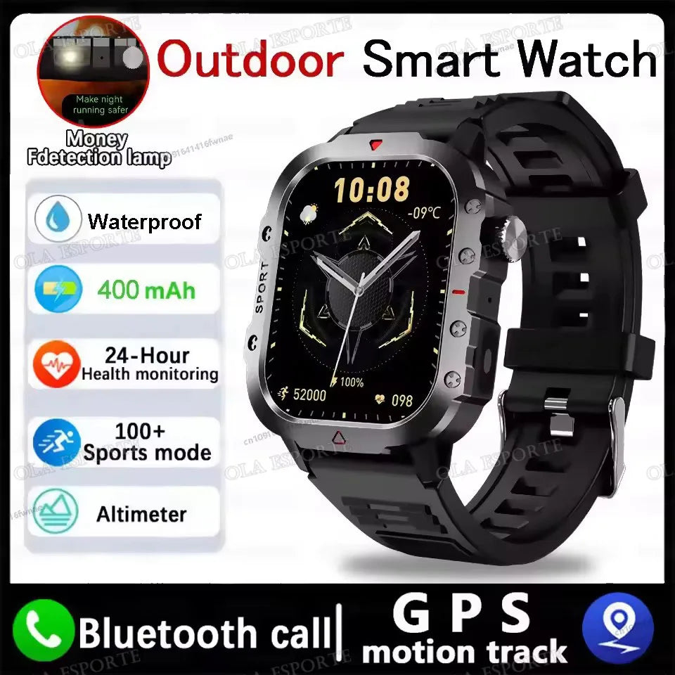 Men Smart Watch Bluetooth Call Health Monitor Waterproof Sports Watch