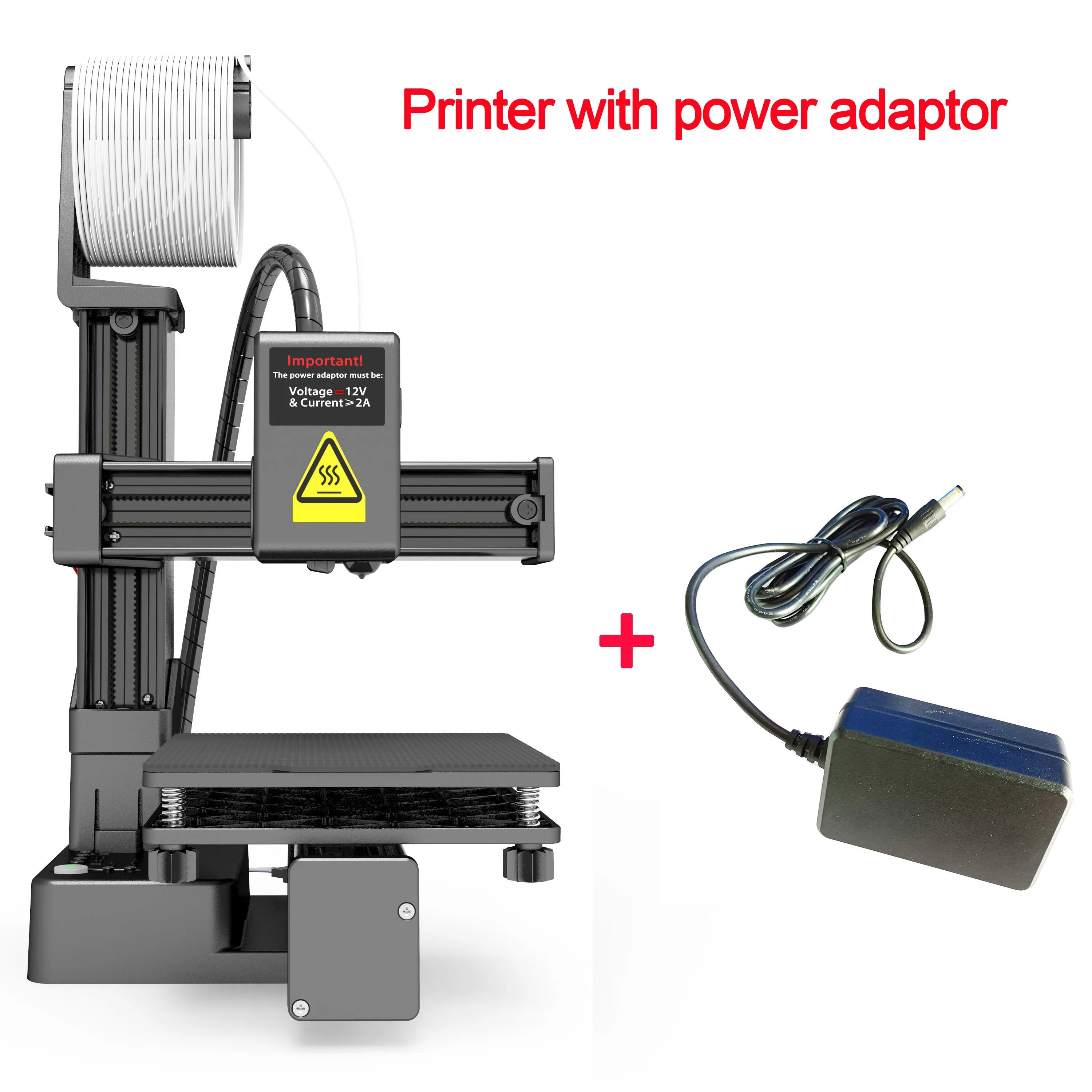 Beginner Friendly 3D Printer Machine – Supports PLA & TPU 1.75mm Filament, Easy Setup, Comes with Power Adapter for Home & Education Use