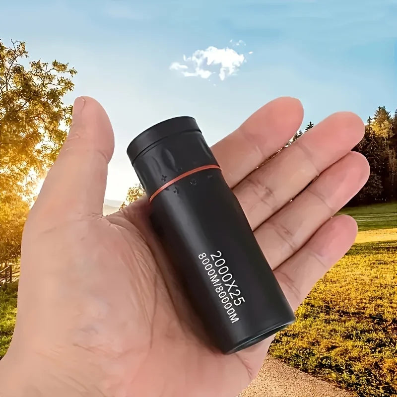 TacticalEdge 2000x25 HD Compact Monocular Telescope – High-Power Portable Scope for Travel, Hiking & Outdoor Exploration