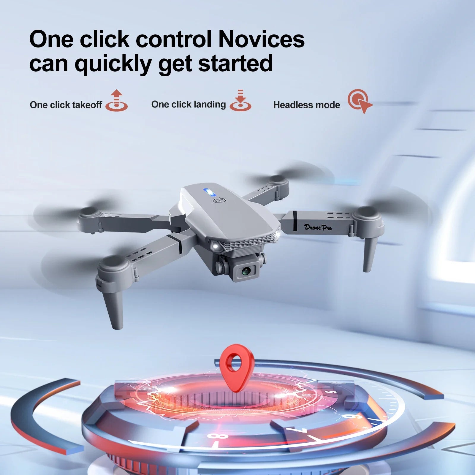 New E88/E99 Drone Remote Control with Screen Dual Camera Optical Flow Localization