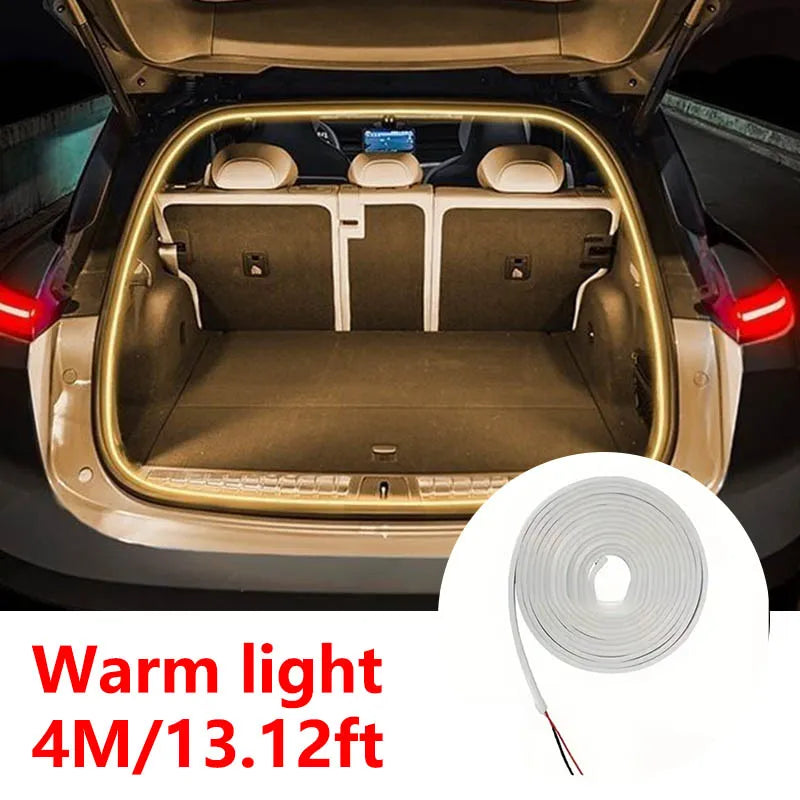 Smart Motion Sensor LED Car Trunk Light Strip – Automatic Ambient Interior Lighting with Easy Installation for Modern Car Upgrade
