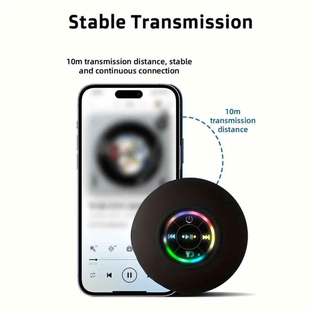 AquaBeat Portable LED Bluetooth Speaker – Wireless Music Speaker with RGB Lighting, Deep Bass & Stylish Modern Design