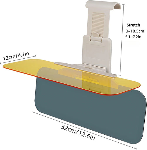 ClearDrive Day & Night Visor Shield – Anti-Glare HD Sun Visor for Car with Enhanced Driving Visibility & Eye Protection.