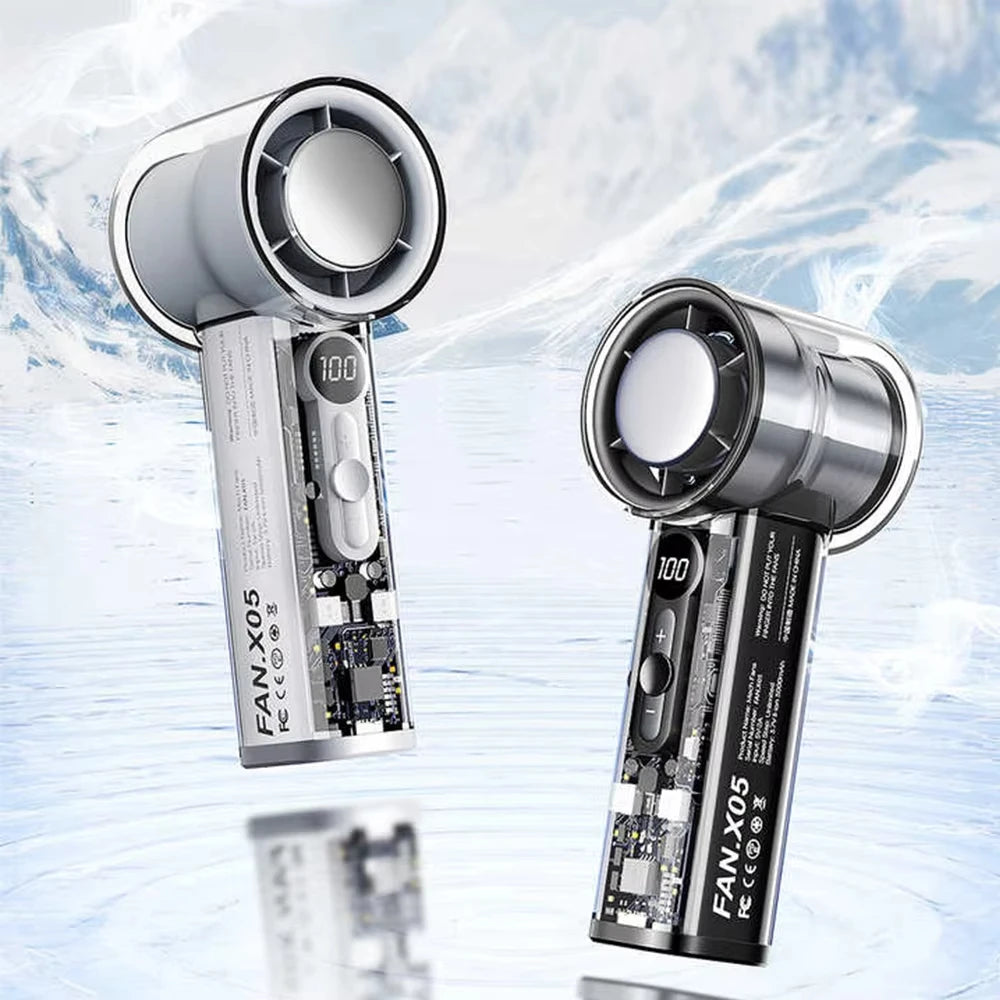 CoolBreeze™ Ultra Portable Foldable Mini Fan ❄️ – USB Rechargeable, Powerful Airflow & Travel-Friendly Cooling.