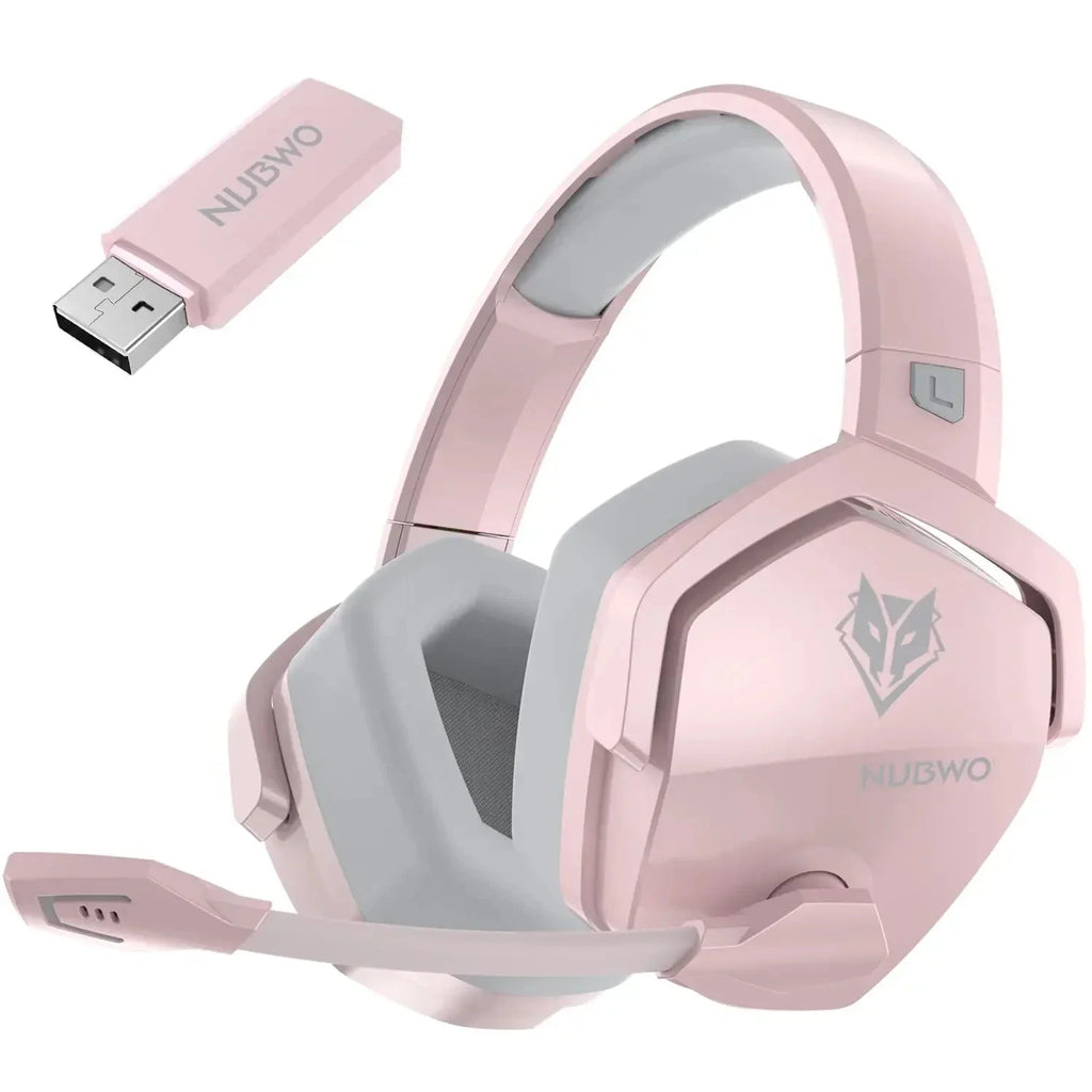 NUBWO G06 Wireless Gaming Headset 2.4GHz Bluetooth 5.3 with Mic 50mm Drivers