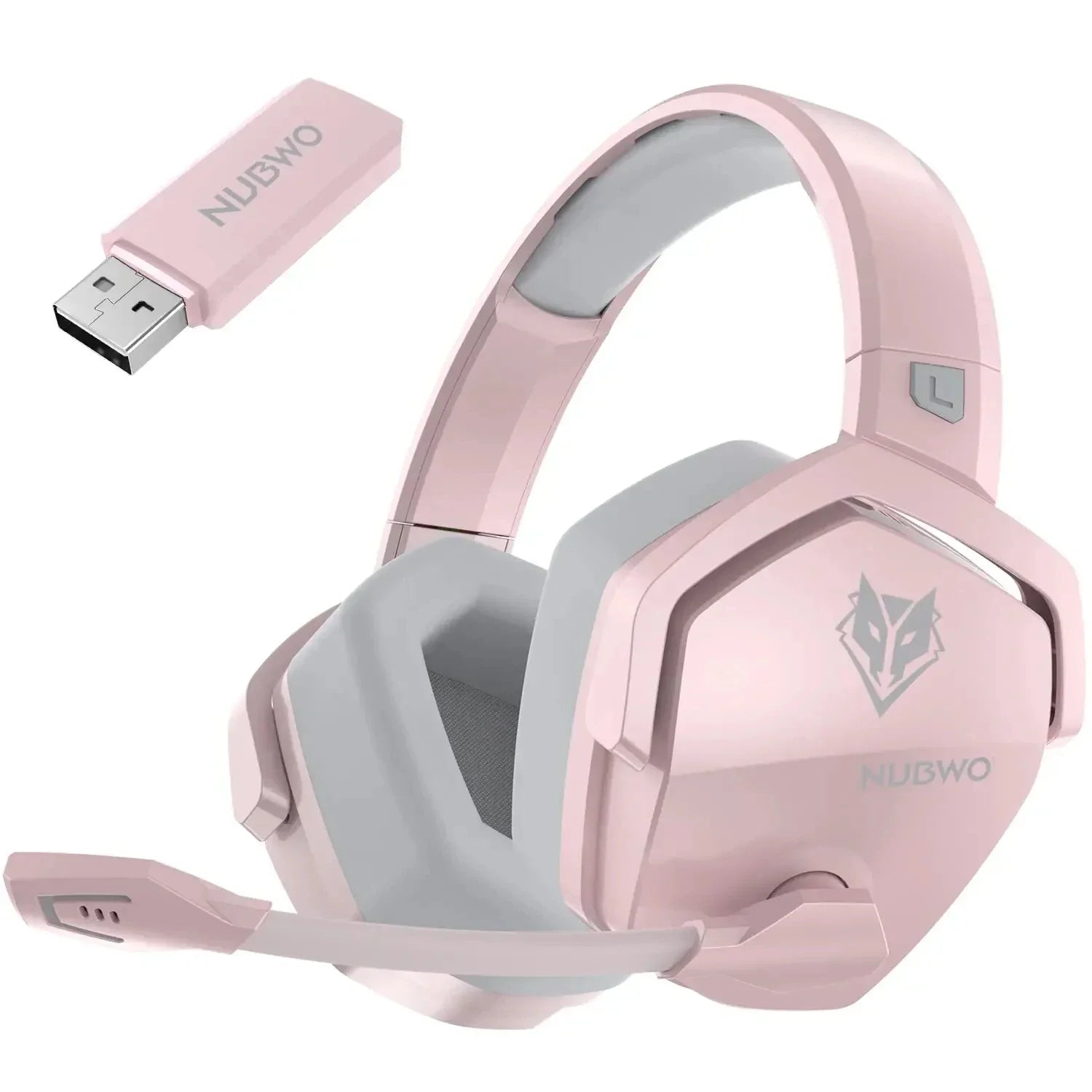 NUBWO G06 Wireless Gaming Headset 2.4GHz Bluetooth 5.3 with Mic 50mm Drivers