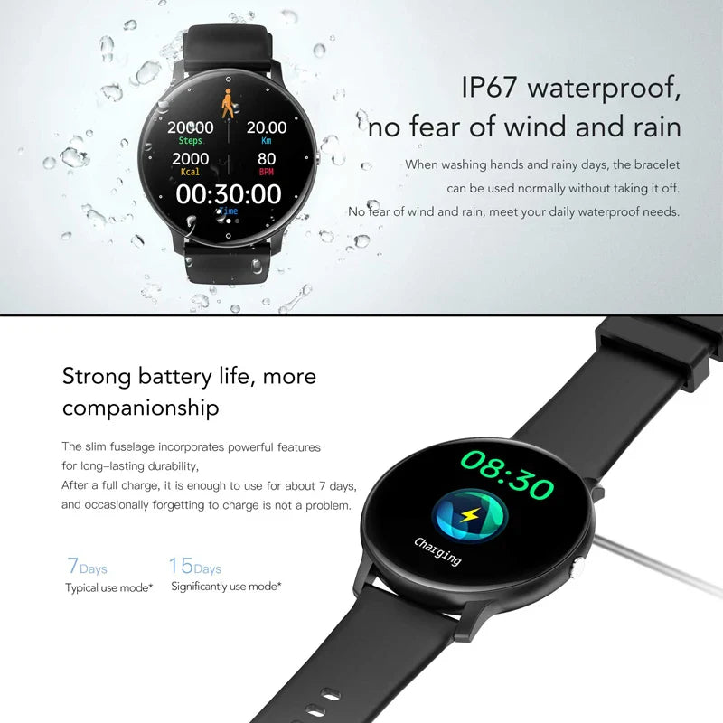 ZL02C Smart Watch for Men - Sports Fitness Tracker Bluetooth Call