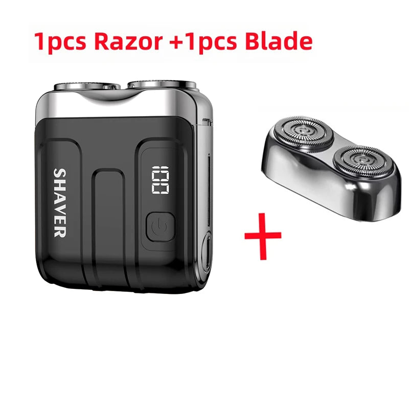 Mini Electric Rechargeable Smart Shaver – Compact Portable Cordless Razor for Beard, Mustache & Travel Use
