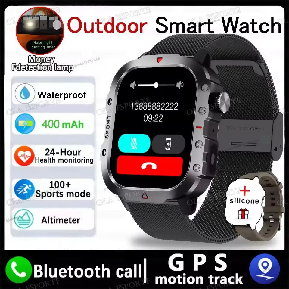 Men Smart Watch Bluetooth Call Health Monitor Waterproof Sports Watch