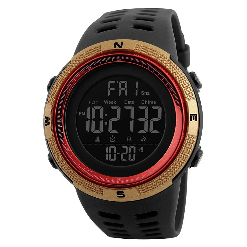 LAXASFIT New Men's Smart Watch LED Flashlight Outdoor Sports Smart Watch Wristwatch Health Monitoring Smart Watch