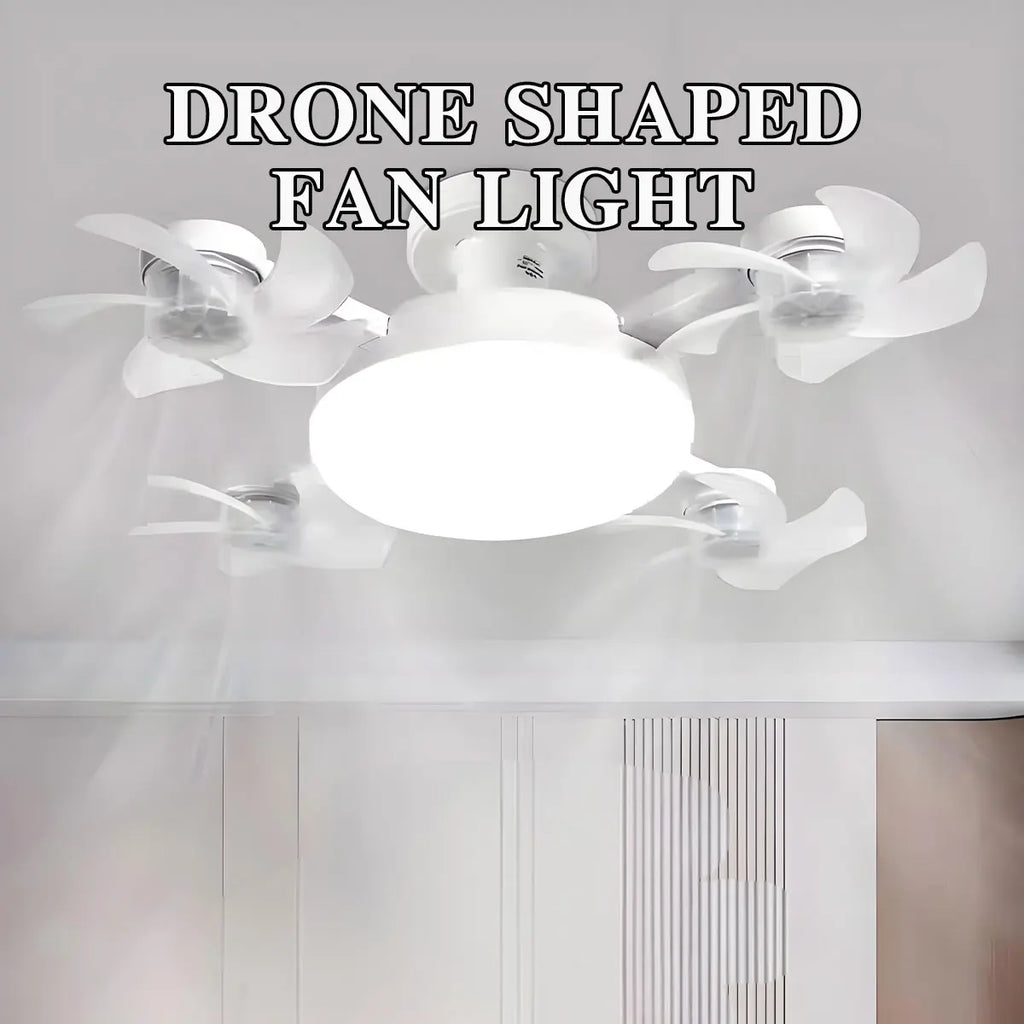 DroneBreeze Smart LED Fan – Stylish Silent Airflow System with Integrated Ambient Lighting for Modern Interiors