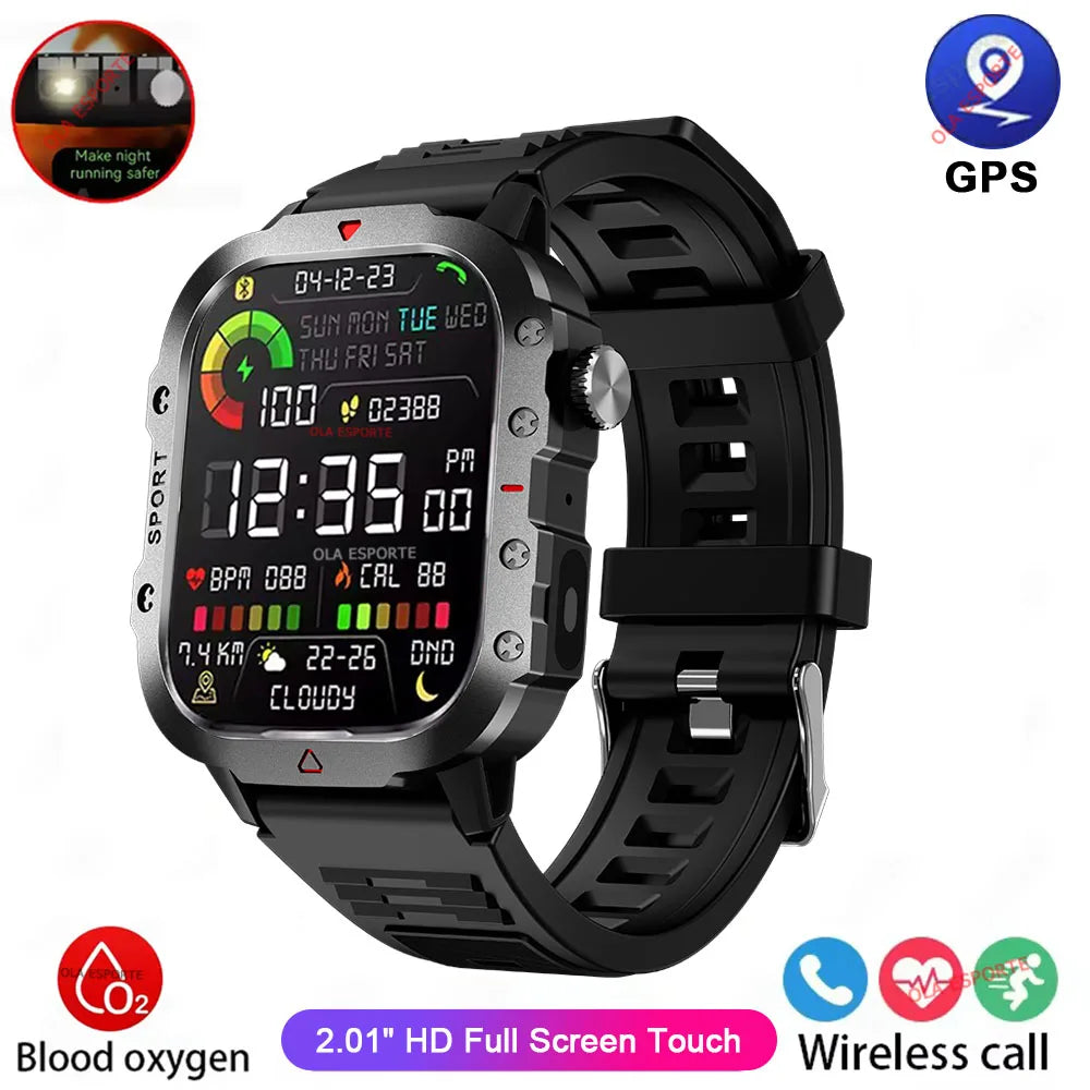 Original Military Men Smart Watches Wireless Call Fitness Clock IP68 Swim Waterproof Sport Smartwatch for Women IOS Android 2025