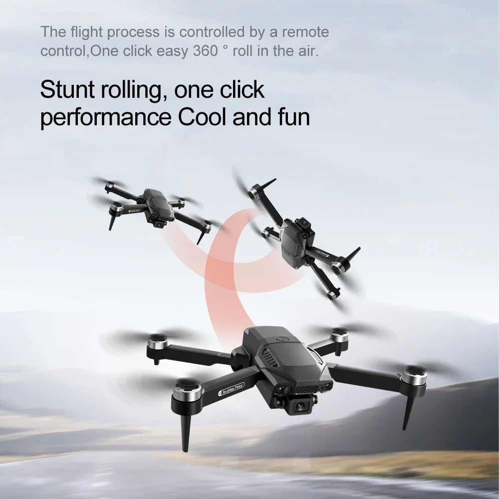 F198 Drone Professional Dual Camera With 1080P WIFI FPV HD Aerial Photography Wide Angle Brushless RC Foldable Quadcopter.