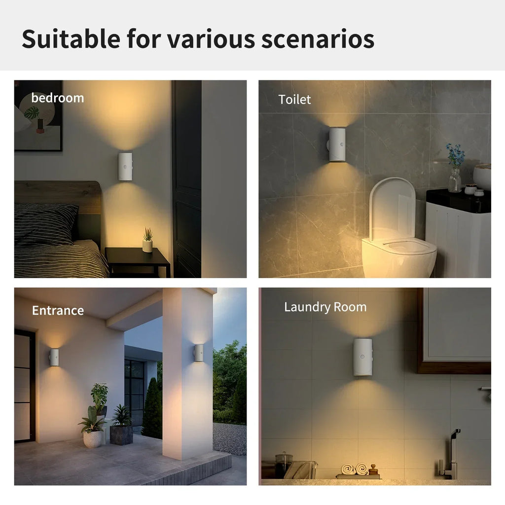 GlowSense 7-Color Motion Sensor Light – Wireless LED Night Light with Auto On/Off for Home, Stairs & Wardrobe