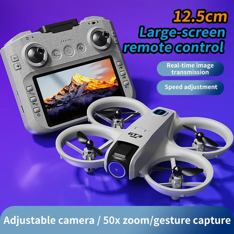 Drone 8K HD 4.3" Remote Control Headless Mode Helicopter 360° Flip Quadcopter Toys Mini Drone Fors Kid Toy Gifts
