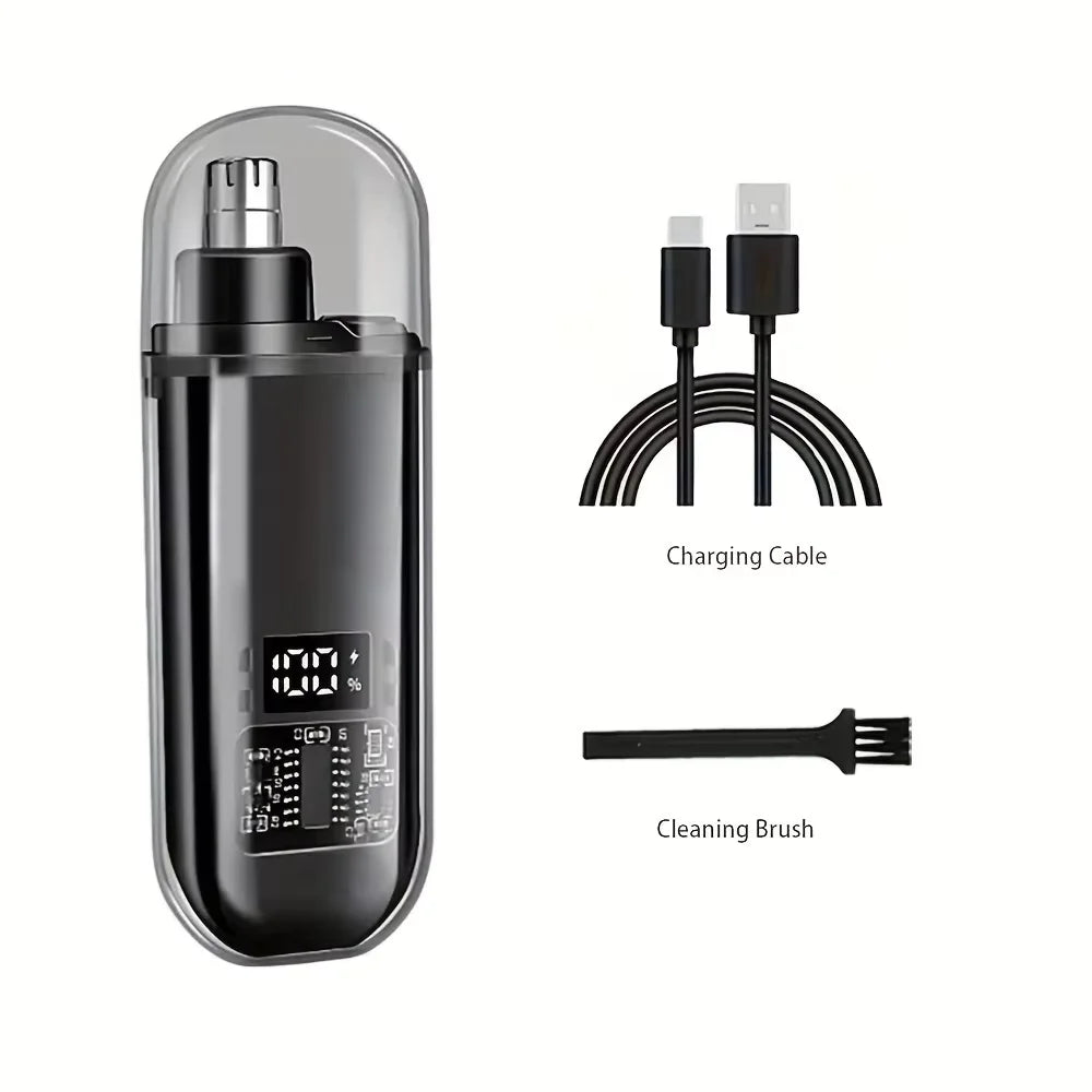 USB Rechargeable Nose Hair Trimmer(Precision Grooming for Nose, Ears, Eyebrows &amp; Facial Hair)