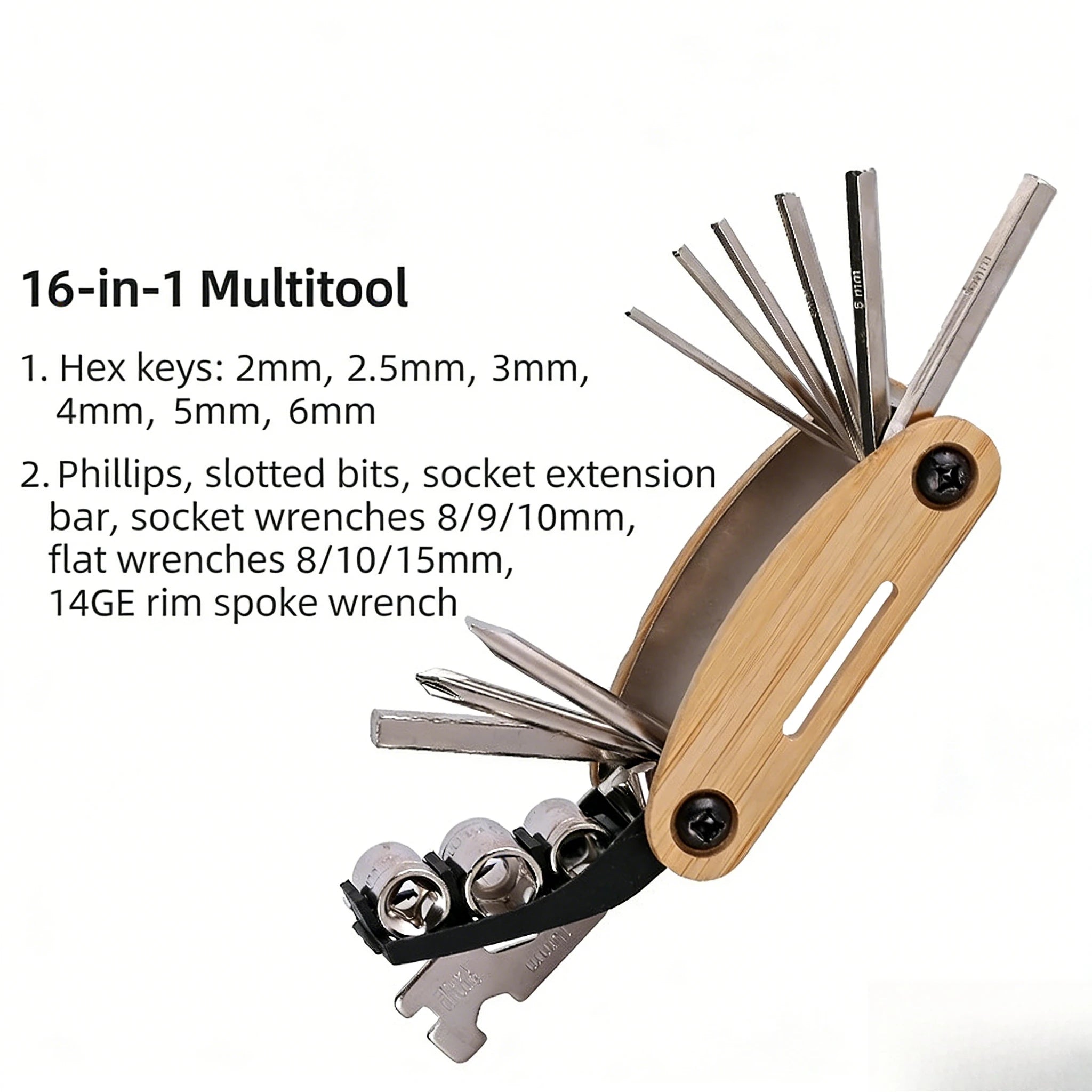 16-in-1 Heavy Duty Socket Wrench Set with Non-Slip Rotating Head – Universal Hand Tool Kit for Home Improvement, Car Repair & Mechanical Work