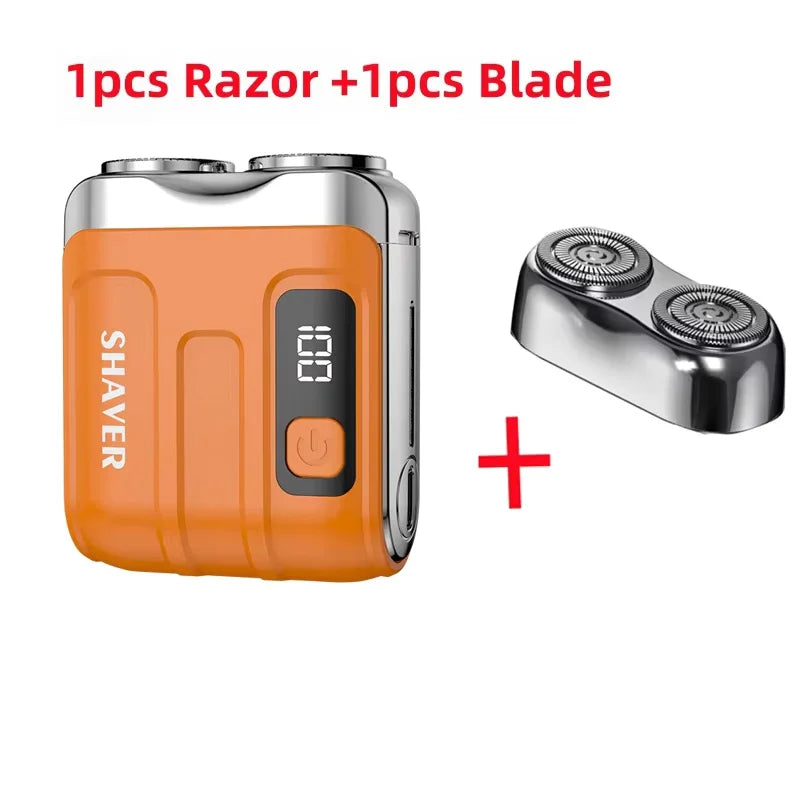 Mini Electric Rechargeable Smart Shaver – Compact Portable Cordless Razor for Beard, Mustache & Travel Use