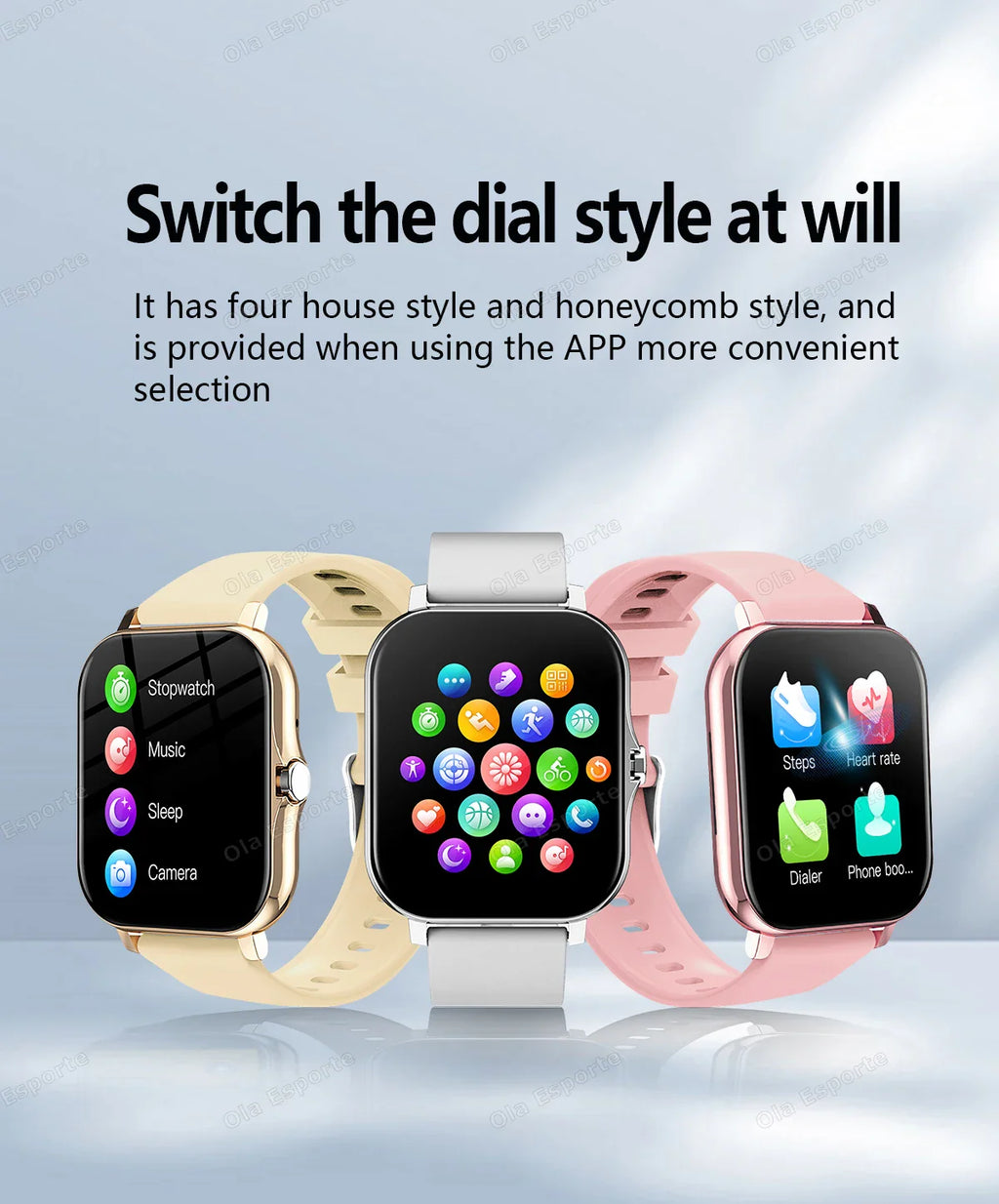 New Smart Watch 2.01 Inch HD Display Answer Make Call Message Preview Sport Modes smartwatch DIY Dial Weather Forecast Men Women