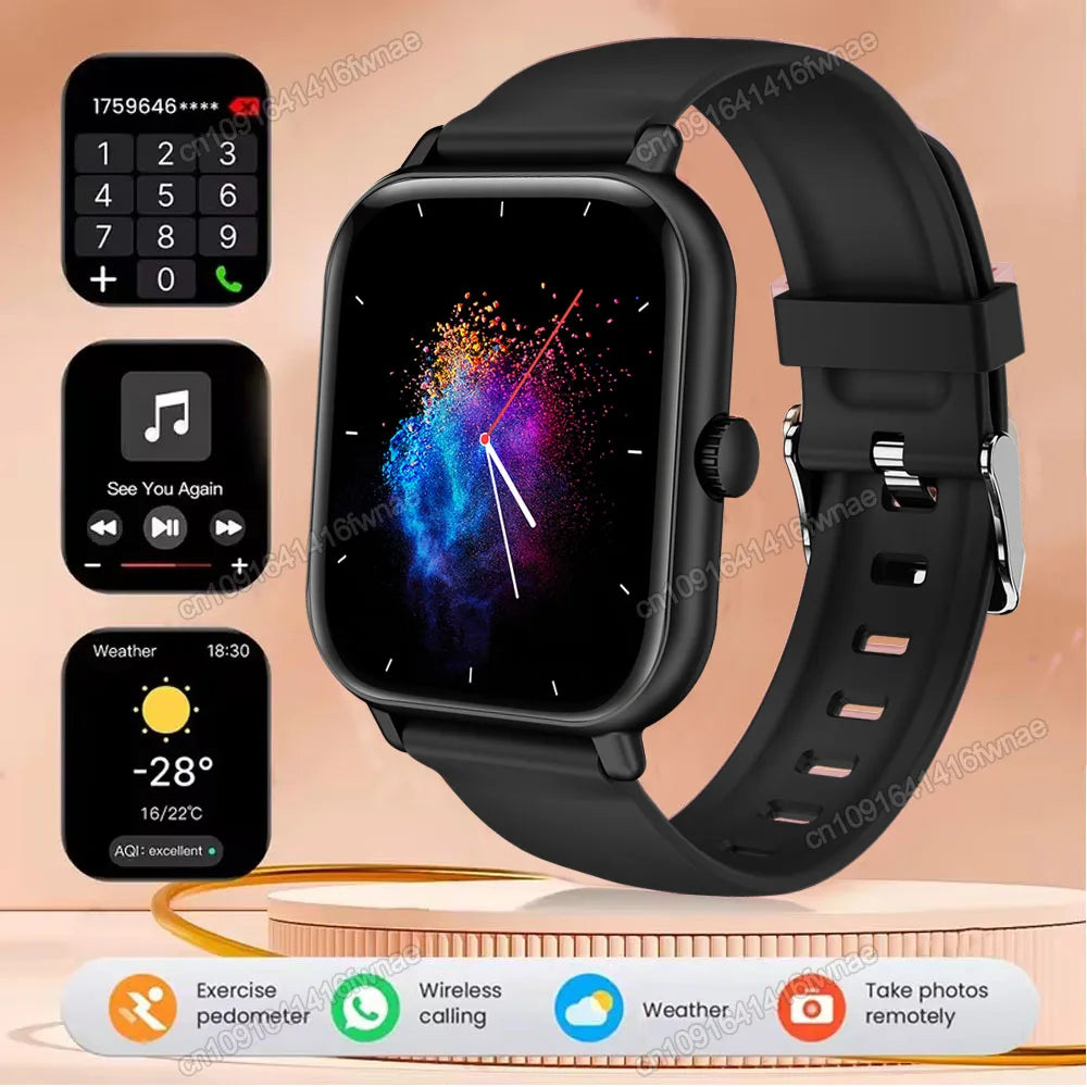 New Smart Watch 2.01 Inch HD Display Answer Make Call Message Preview Sport Modes smartwatch DIY Dial Weather Forecast Men Women