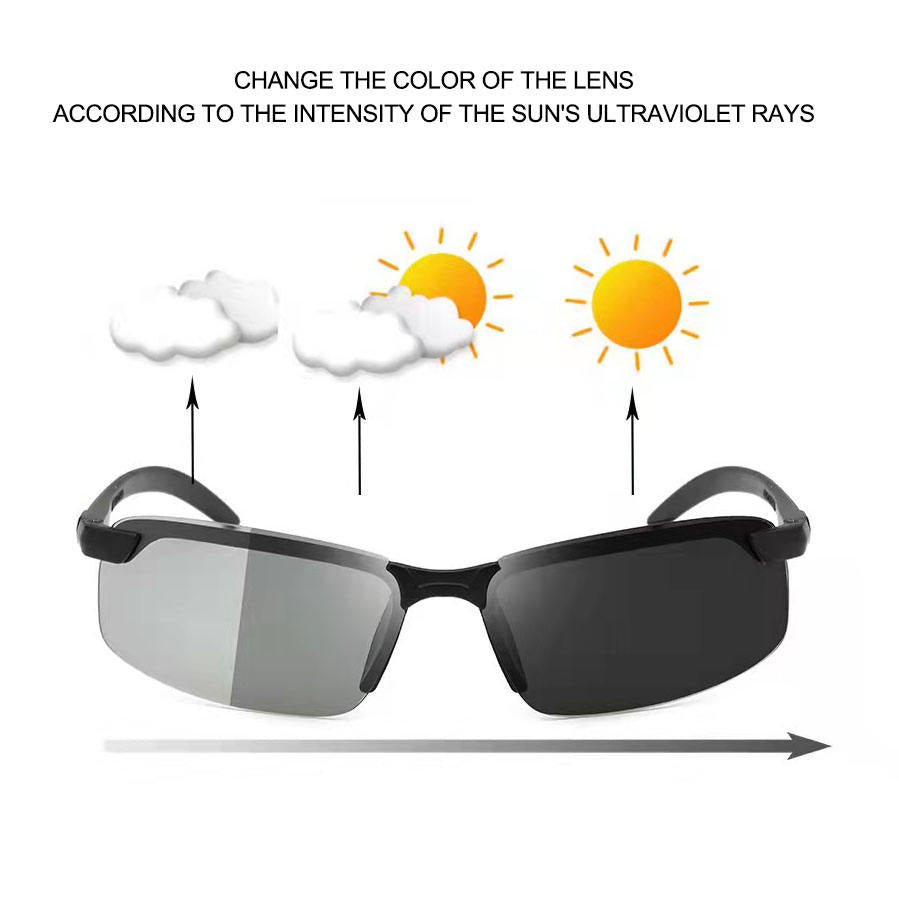 Polarized Night Vision Driving Sun Glasses,  Day and Night Vision Driver's Eyewear Photochromic Sun glasses.